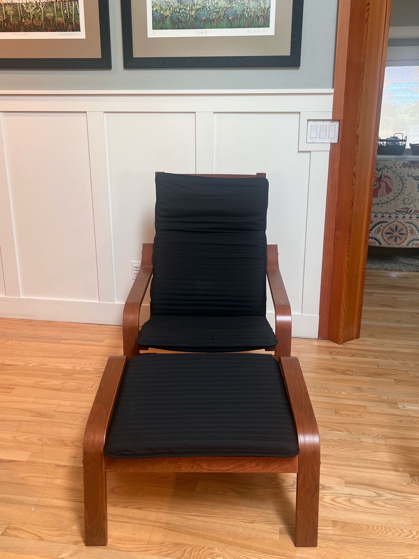 like new ikea chair & ottoman