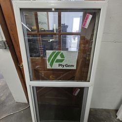 Vinyl White Window 58 3/4 High X 28 3/4 Wide 