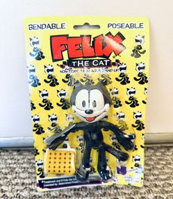 Felix The Cat Bendable Figure Vintage Magic Bag New Sealed
