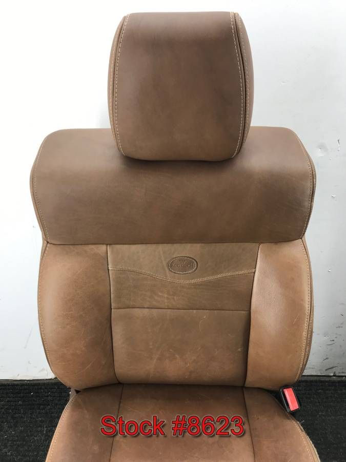 2008 Ford F150 King Ranch Leather Heated Front Bucket Seats w/ center