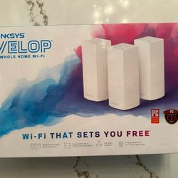 Linksys Velop Tri-Band AC6600 Modular Wi-Fi System - 3 Nodes