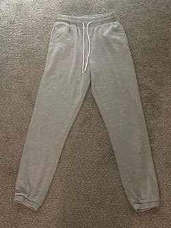 Grey Jogger Sweatpants with Drawstring