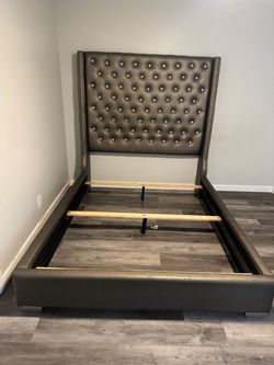 Headboard with frame queen size