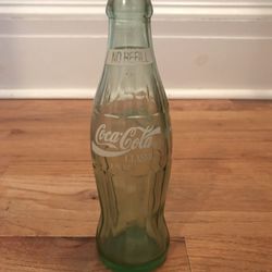 Vintage Coca Cola Classic Empty Glass Coke Bottle 8oz