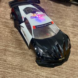 Corvette C8 Body Used One Time Custom Paint Job Led Lights 
