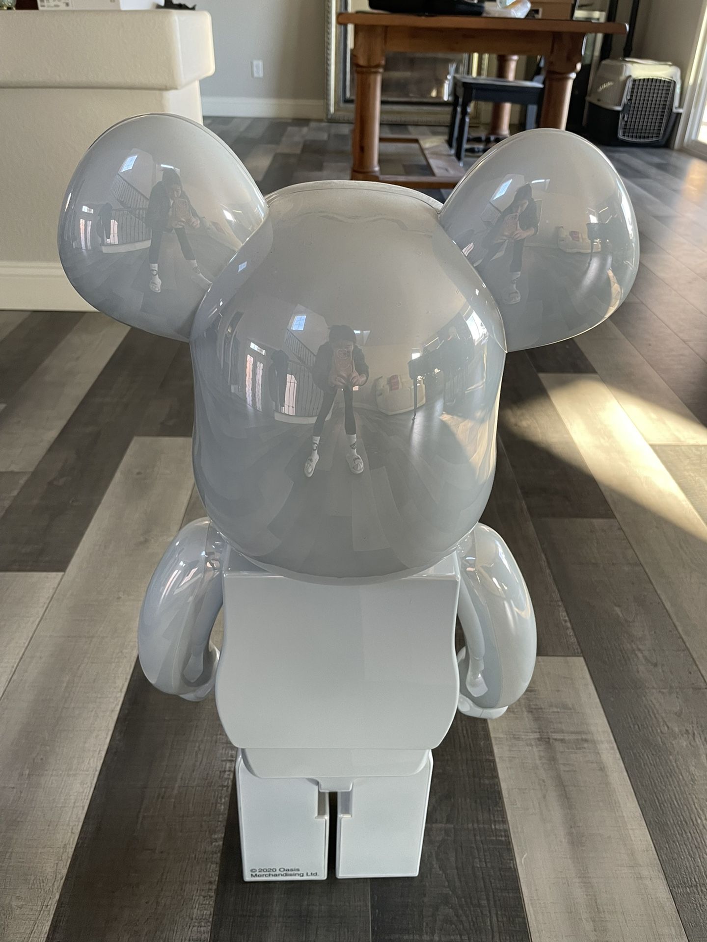 OASIS × BE@RBRICK 1000％WHITE CHROME BE@RBRICK Oasis White Chrome