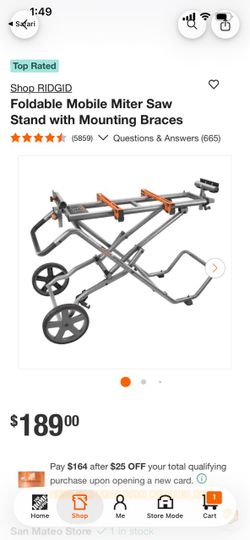 Ridged Chopsaw stand