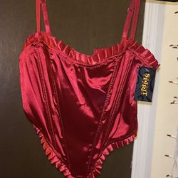 Red Spirit Halloween Corset 