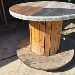 Handmade Cable Spool Table ✨