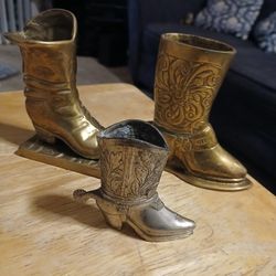 Vintage Brass  Boots