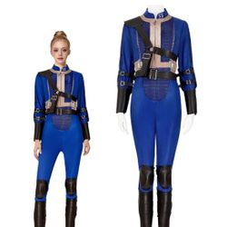 Dweller Jumpsuit Costume 2024 TV Series Vault 33 Lucy Cosplay Blue Sz Medium