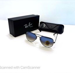 NEW  RB AVIATOR  Silver/Blue