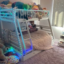 Bunk Bed. Twin On Top And Full On Bottom