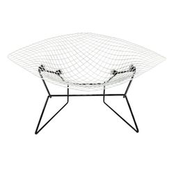 Vintage MCM Diamond Large Harry Bertoia For Knoll Chair And Pad 