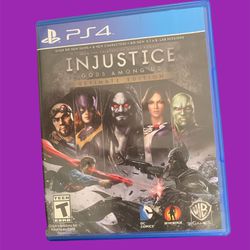 PS4 Game Injustice Gods Amino Us Ultimate  Edition $12