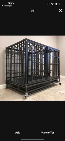 42” Heavy Duty Dog Kennel Cage with divider 🐕🐕‍🦺🐩🐶🐾🦮🔥👏