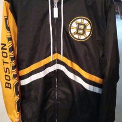 Boston Bruins Mitchell & Ness Men’s NHL FZ Windbreaker Jacket M 