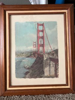 Framed Golden Gate Bridge Art Print
