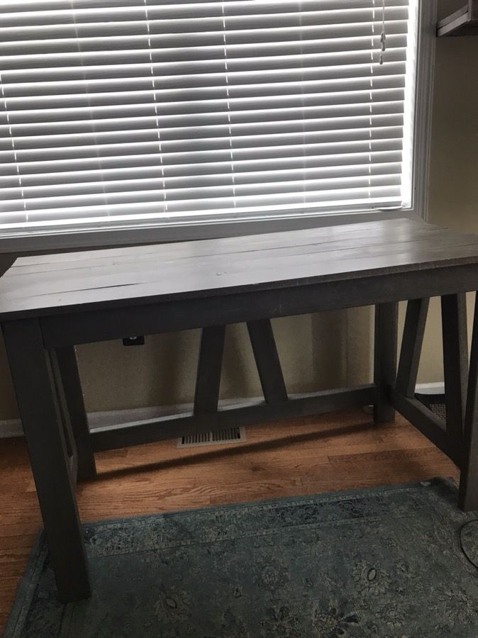 Hand made solid wood computer desk