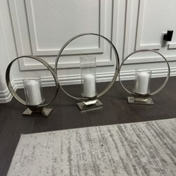 Silver Candle Pillar 