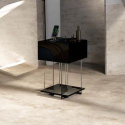 Black Gloss Modern Nightstands (2)