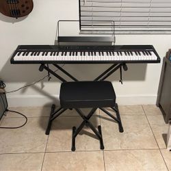Alesis Recital 88 Key Keyboard/ Digital Piano + Rockjam Xfinity Stand And Chair 