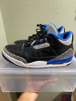 Air Jordan 3 Retro Sport Blue 2014  Authentic Size 10.5