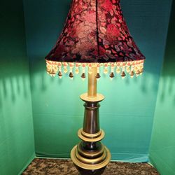 VNG. Mid-Century Modern Stiffel Antique Brass Table Lamp 21.75" Tall