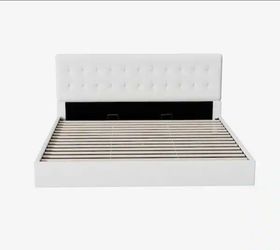 King Size Faux Leather Bed Frame