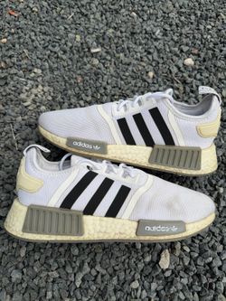 adidas NMD R1 Primeblue White Black Grey 7M 8.5W