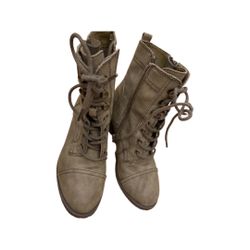 Women Report Brand Combat Boots Size 7 