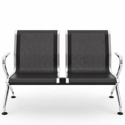 2-seat  waiting room bench.