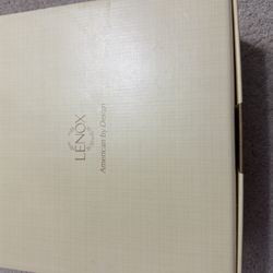Lenox Plate Set with Silverware and Champagne Flutes
