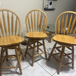 Wooden Barstools 