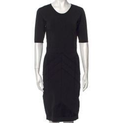 Designer NARCISO RODRIGUEZ Stunning Black Sheath Dress (LIKE NEW)