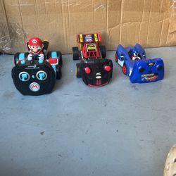 3 Nice RC Cars (Mario, Sonic, and Race Car)
