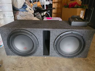 2  12inch alpine type Rs and amplifier