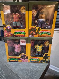 NECA TMNT Vacation Series Action Figures Set of 4