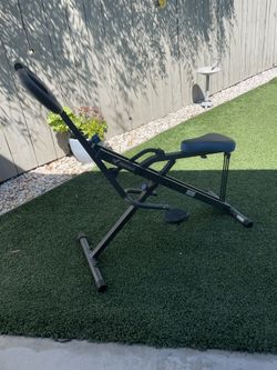 MERACH Squat Assist Trainer Foldable Squat Rider Machine for Glutes and Quads with 3 Tension Bands