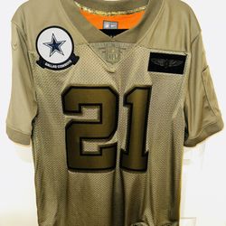 Ezekiel elliott salute to service jersey mens hot sale