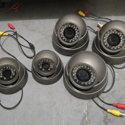 Daytime / Nightime IR Outdoor Security Camera LOT. Vandal Proof Dome