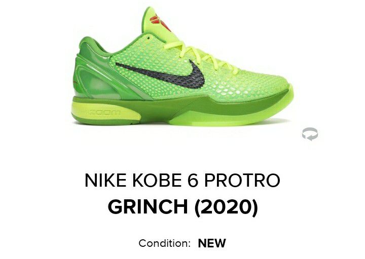 Kobe 6 Grinch 2020
