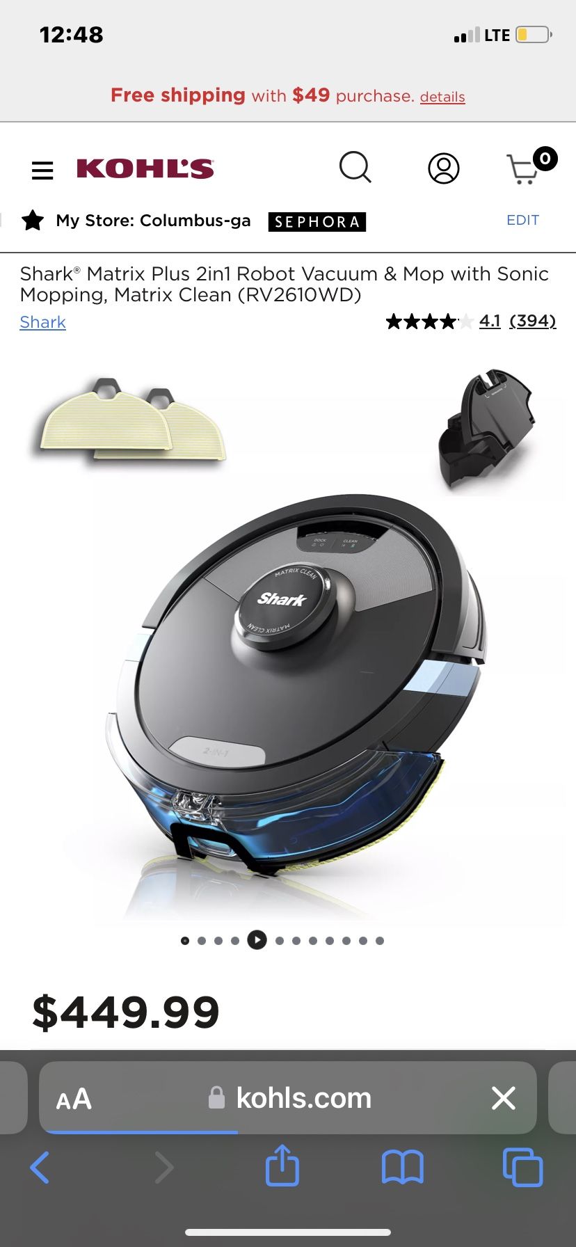 Shark Matrix Plus 2 in 1 Mop Vacuum