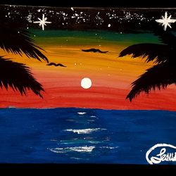 This My New Painting Called "Tito's Sunset " 