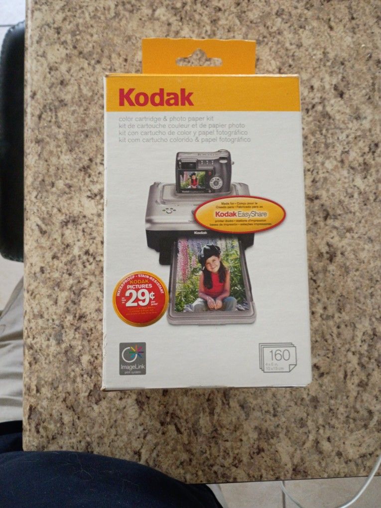 Kodak Color Cartridge And Photo Paper Kit
