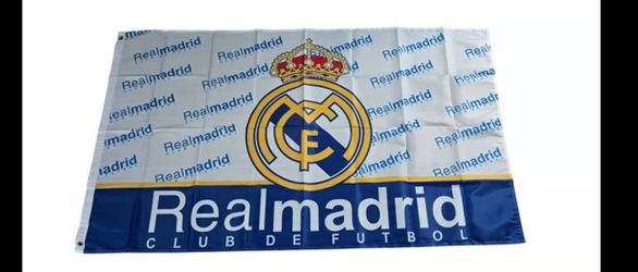 Real Madrid Flag Polyester, 3 x 5 ft .