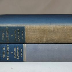 Eleanor Roosevelt Vintage Hardback Book Lot of 2 from 1(contact info removed) NO DUST JACKET