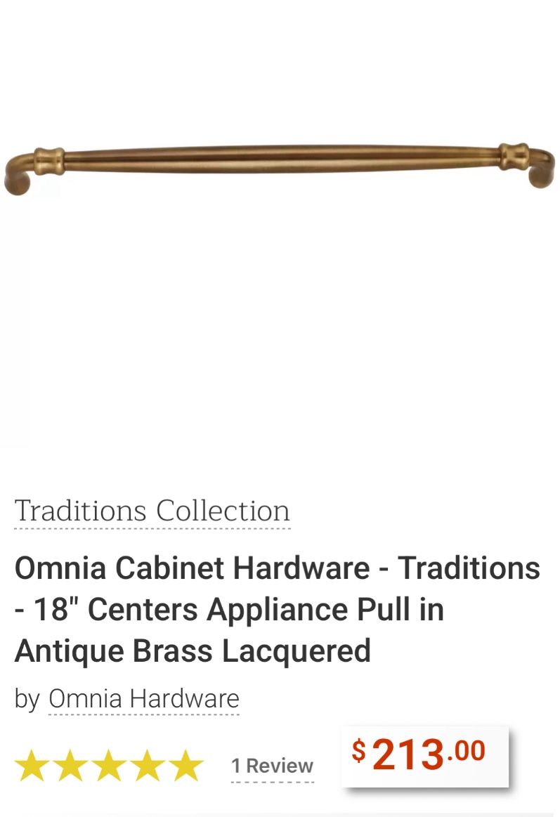 Omnia Cabinet Hardware - Traditions Collection