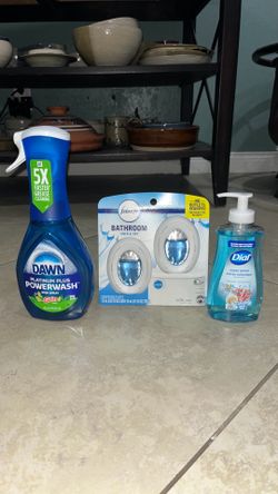 Dawn Platinum Plus Powerwash, Febreze Bathroom Small Spaces 2 Pack, Dial Hand Soap