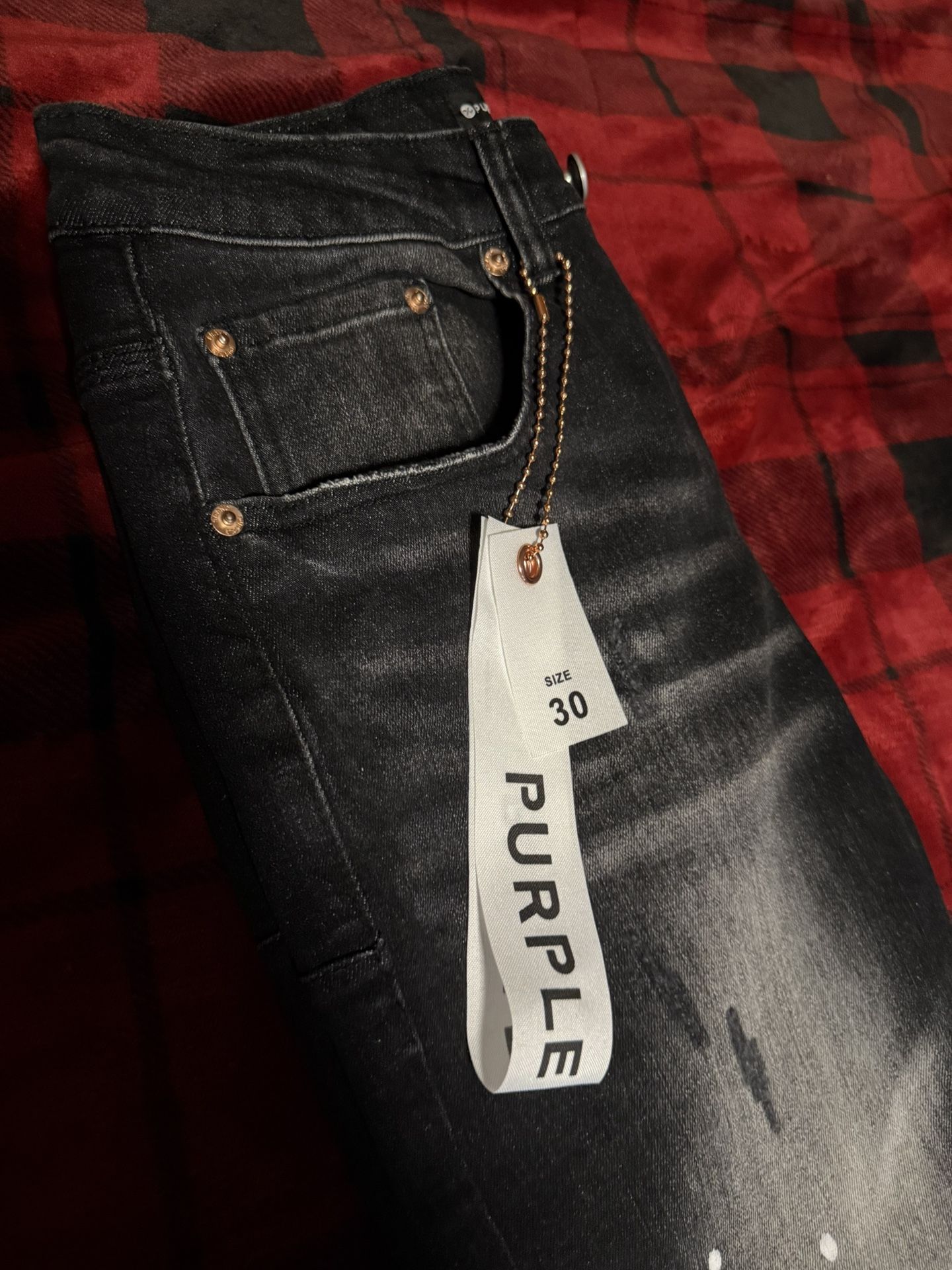 Mens Purple Jeans